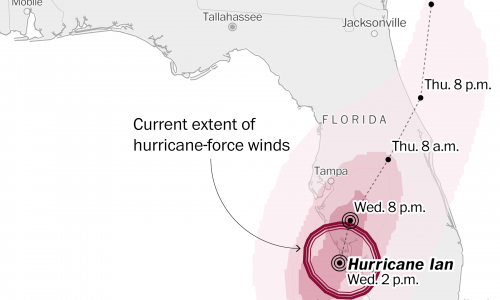 Floride : l’ouragan Ian touche terre et provoque déjà «des submersions marines et des inondations catastrophiques»