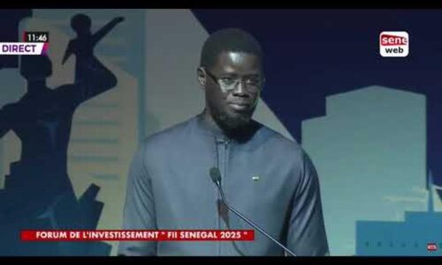 Forum Invest 2025 : le président Diomaye Faye prône souveraineté et fin de la corruption